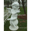 white stone angel statue